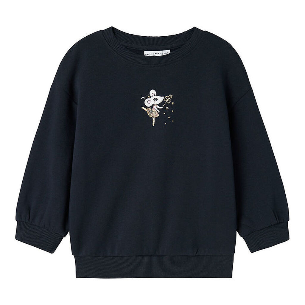 Name It Sweatshirt - NmfValona - Dark Sapphire/Ballet Mouse