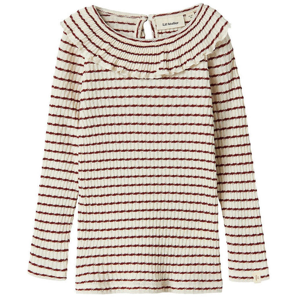 Lil' Atelier Bluse - Rib - NmfOsophia - Hot Chocolate