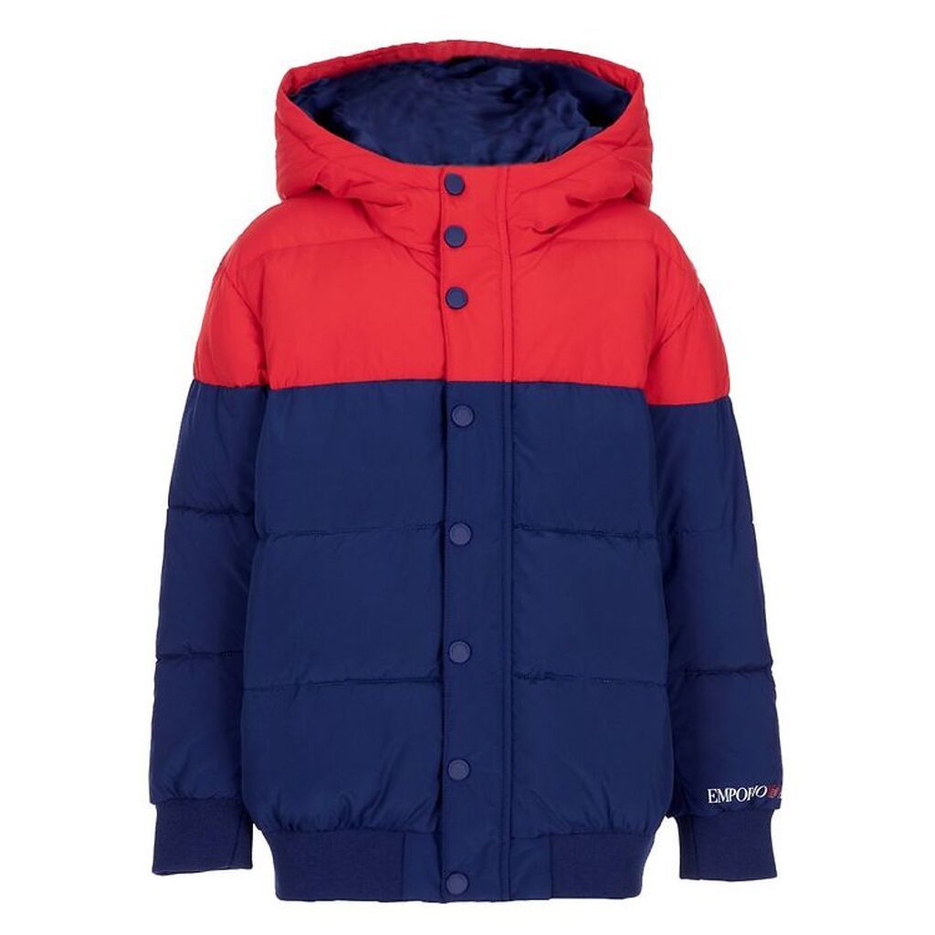 Emporio Armani Dynejakke - Blå/Rød