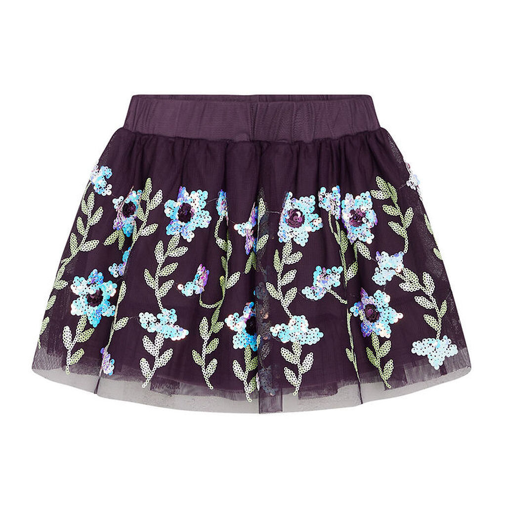 Hust and Claire Nederdel - Ninna - Dark Plum m. Palietter