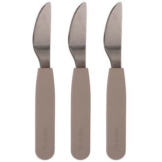 Filibabba Silikone Knive - 3-Pak - Warm Grey