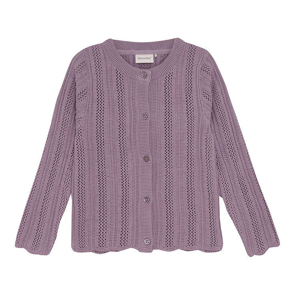 Minymo Knit Cardigan - Elderberry