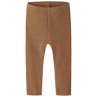 Name It Leggings - Rib - NbnKab - Toasted Coconut/Melange