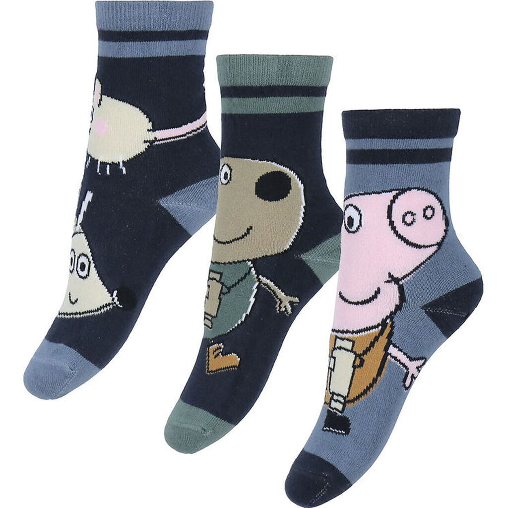 Name It Strømper - 3-pak - NmmOrla - Gurli Gris - Dark Sapphire