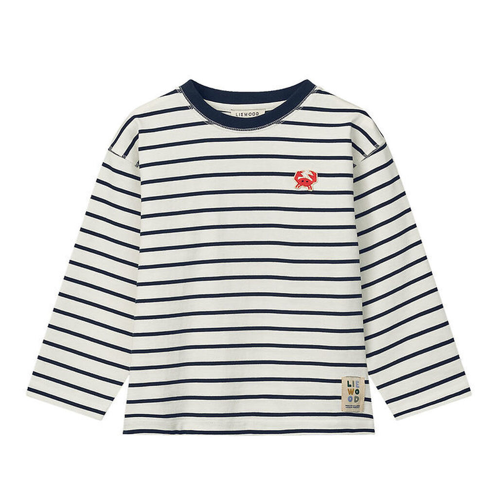 Liewood T-shirt - Tyler - Stipes Classic Navy