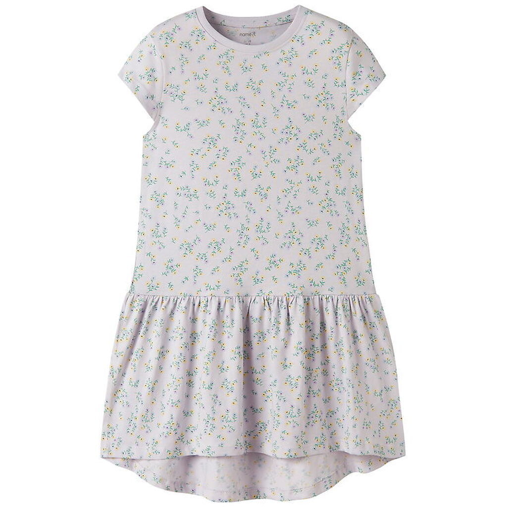 Name It Kjole - NkfVigga - Lavender Fog/Little Flower