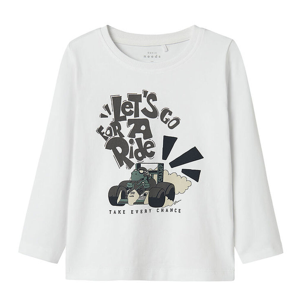 Name It Bluse - NmmVux - Bright White/Lets Go For A Ride