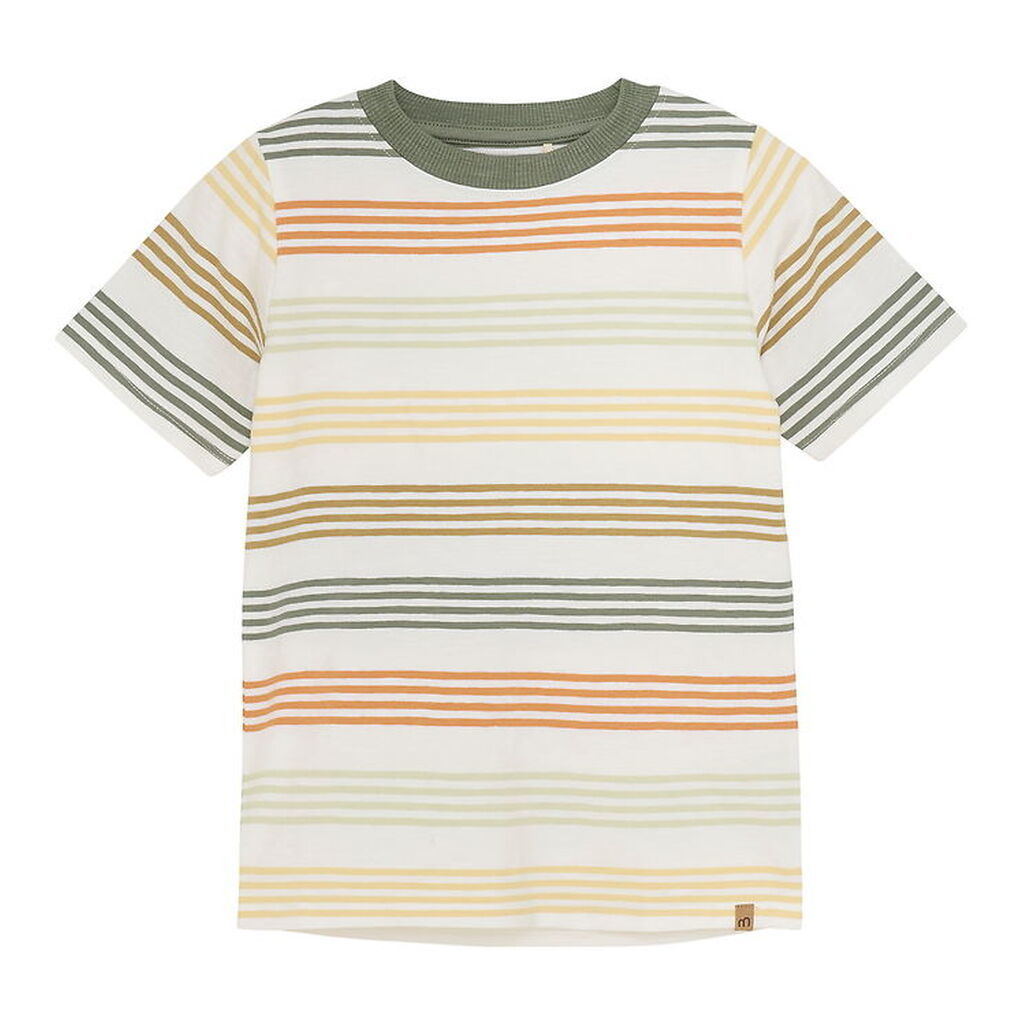 Minymo T-Shirt - Sea Spray m. Striber