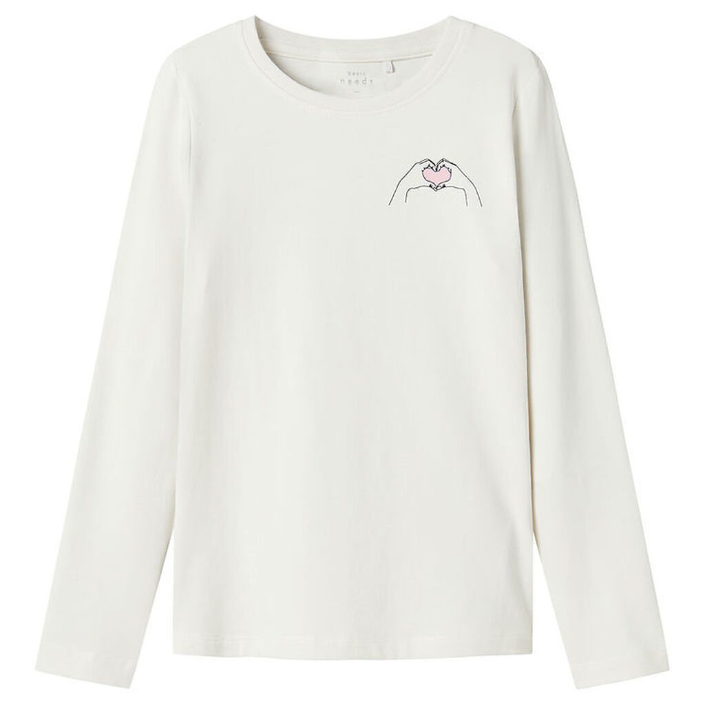 Name It Bluse - Love - NkfVix - Jet Stream m. Print