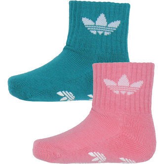 adidas Originals Strømper m. Antiskrid - 2-Pak - Petroleum/Rosa