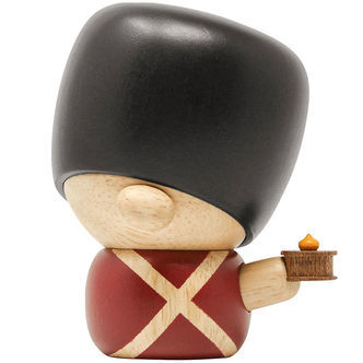 FableWood H.C. Andersen - Fyrtøjet - 8 cm - Natur/Rød/Sort