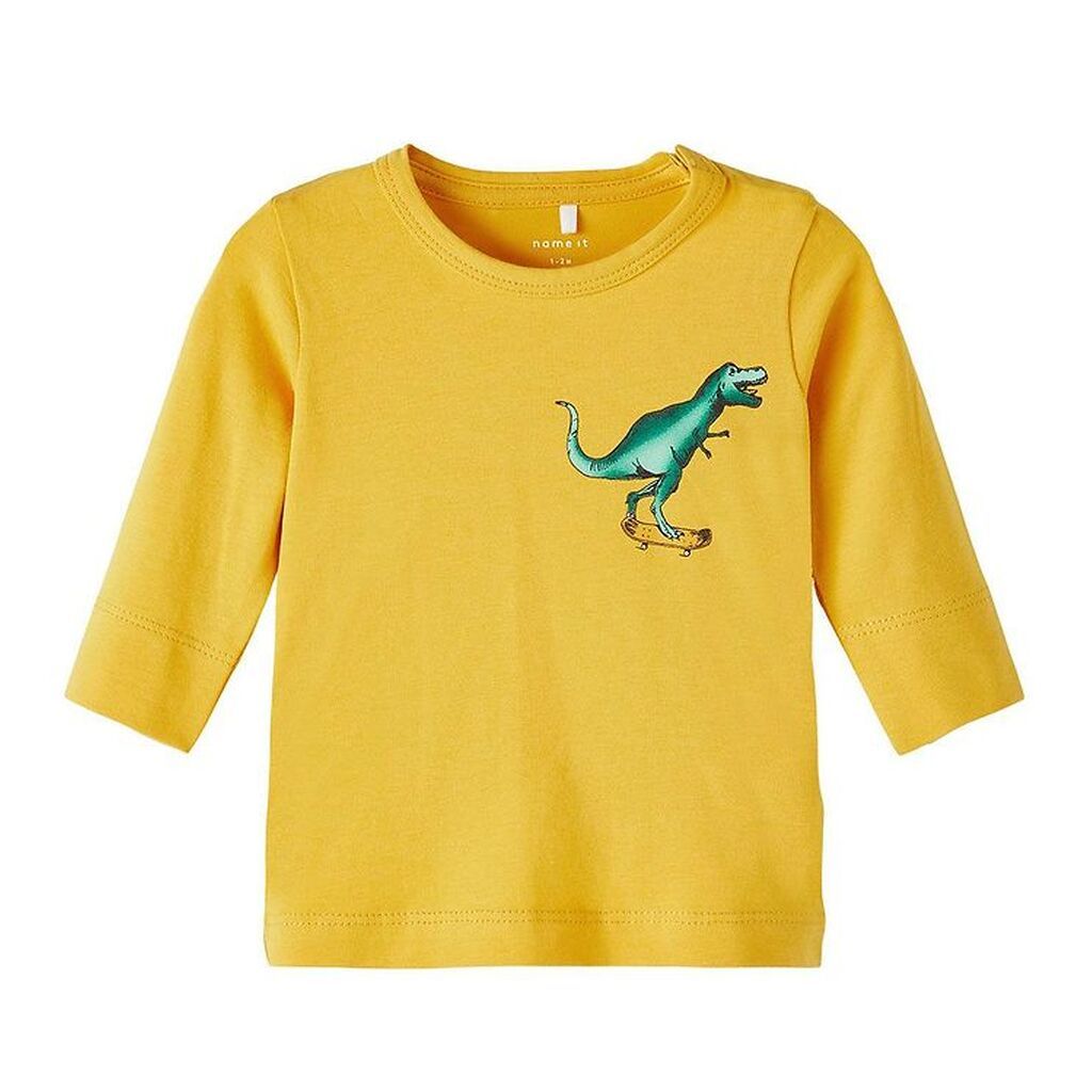 Name It Bluse - NbmBaba - Spicy Mustard m. Dino