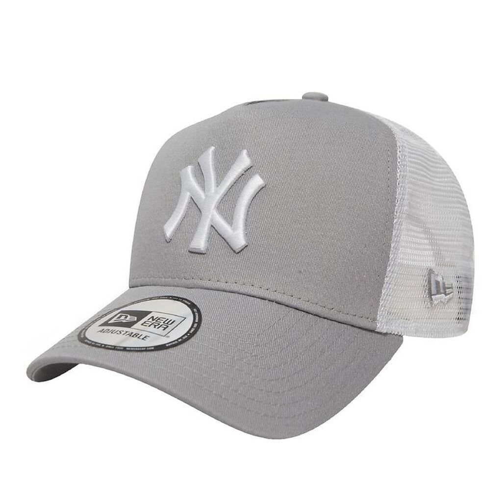 New Era Kasket - Clean Trucker - New York Yankees - Grå/Hvid