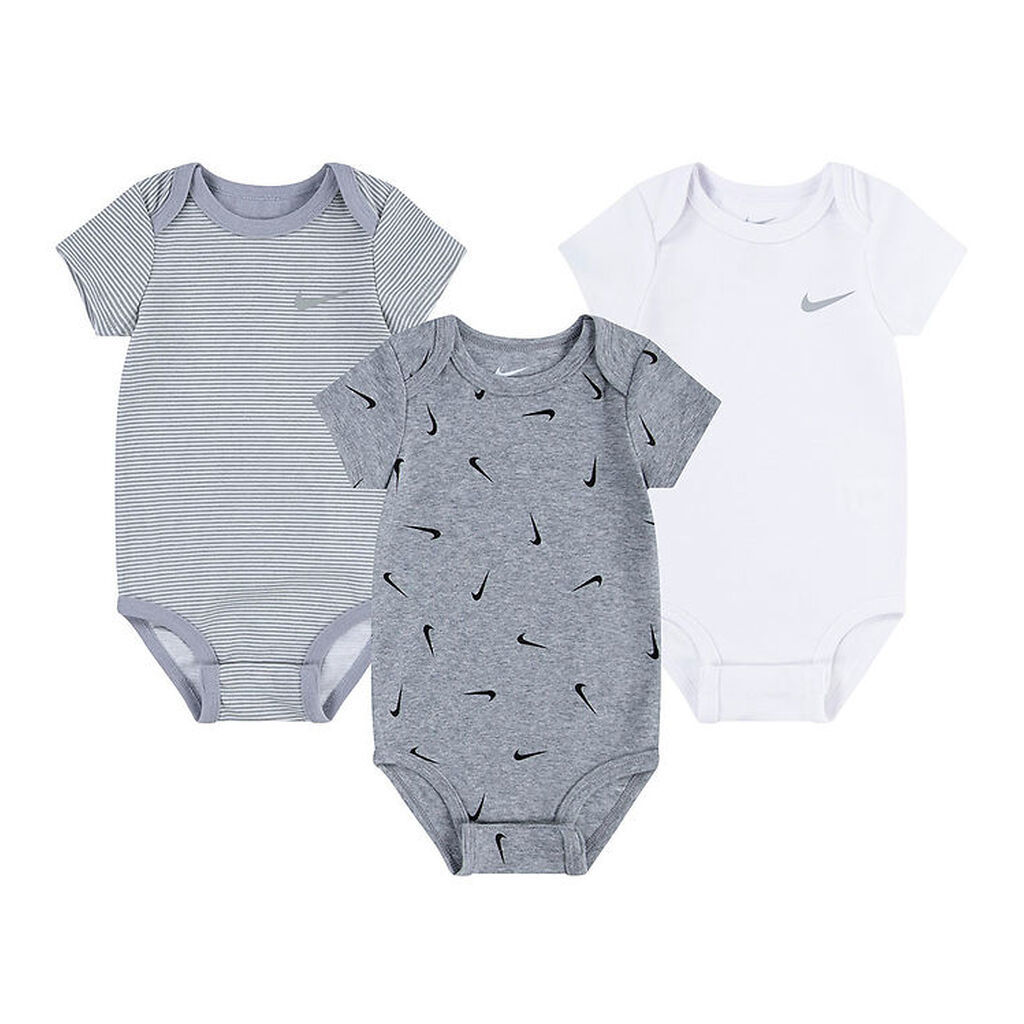 Nike Bodyer k/æ - 3-pak - DK Grey Heather