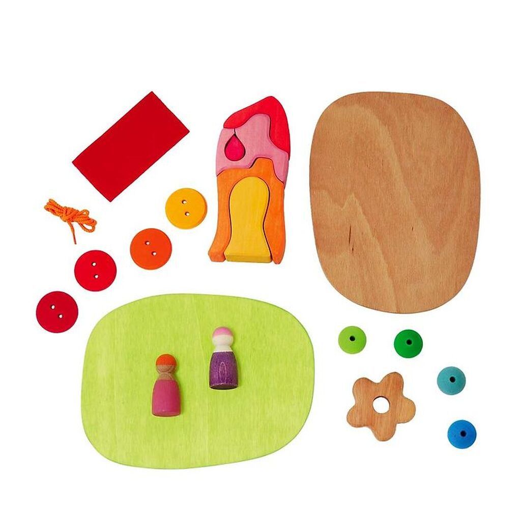 Grimms Trælegetøj - Small World Play Down By The Meadow