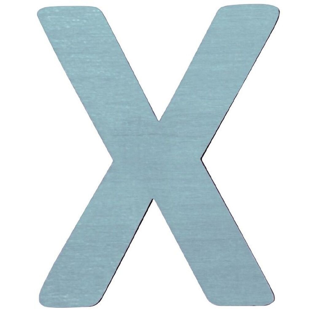 Sebra Træbogstaver - X - Pastel Dreng