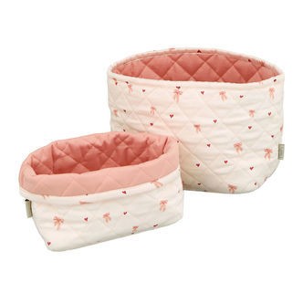 Cam Cam Opbevaringskurve - 2-pak - 22x15/24x17 cm - Bows