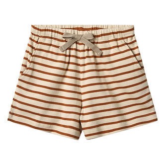 Wheat Shorts - Kalle - Warm Caramel Stripe