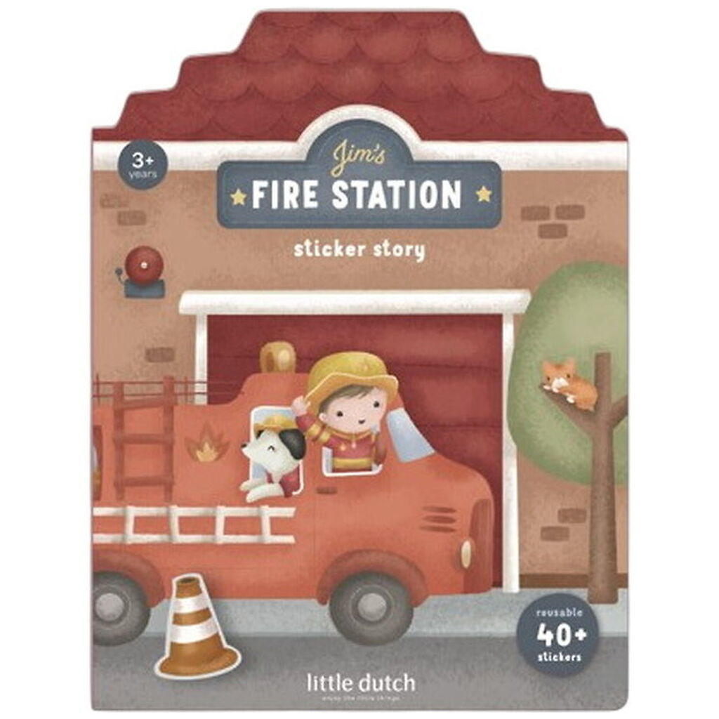 Little Dutch Bog m. Klistermærker - Blue