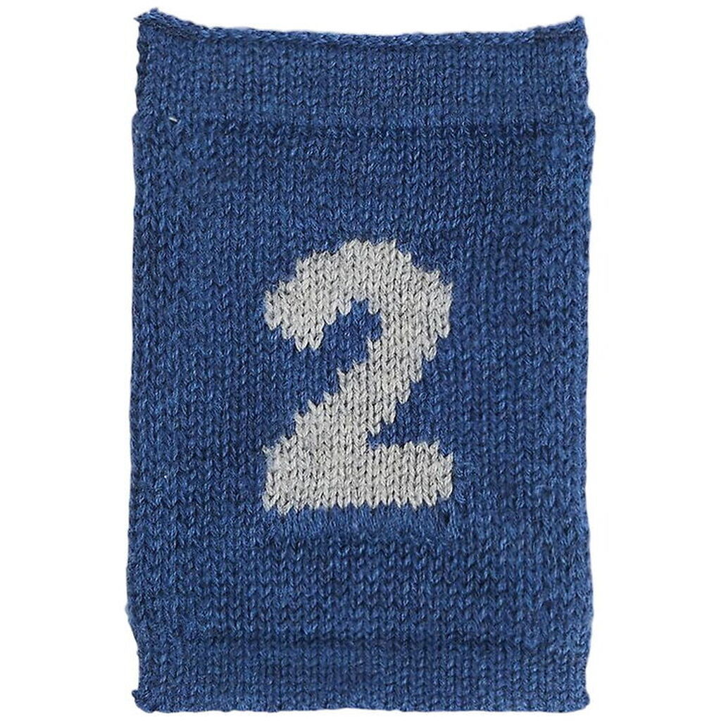Smallstuff Strikket Flag - 2 - Blå Tal