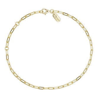 Design Letters Armbånd - Chunky Square - Small - 18K Guldbelagt