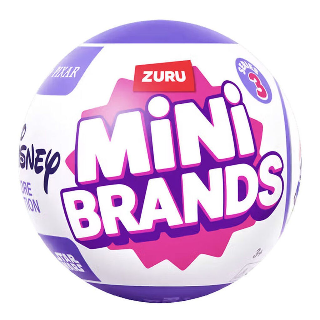 Mini Brands Kugle m. Overraskelse - Series 3 - Disney