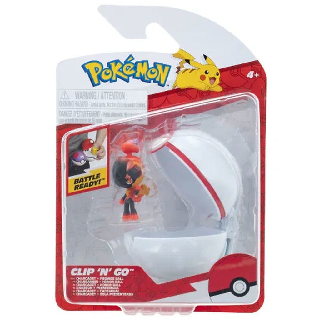 Pokémon Figur - Clip 'N' Go - Charcadet m. Premier Ball