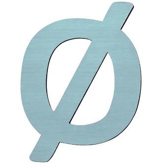 Sebra Træbogstaver - Ø - Pastel Dreng
