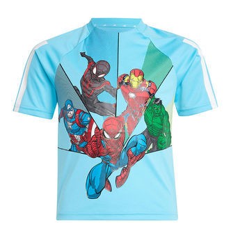 adidas Performance T-shirt - LK MRVL SM T - Brcyan/Hvid/Multico