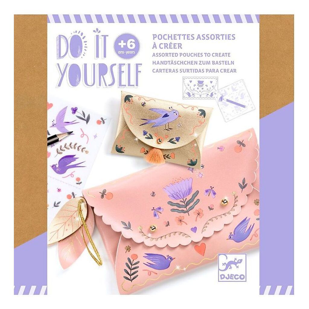 Djeco Kreasæt - DIY - 2 Små Tasker