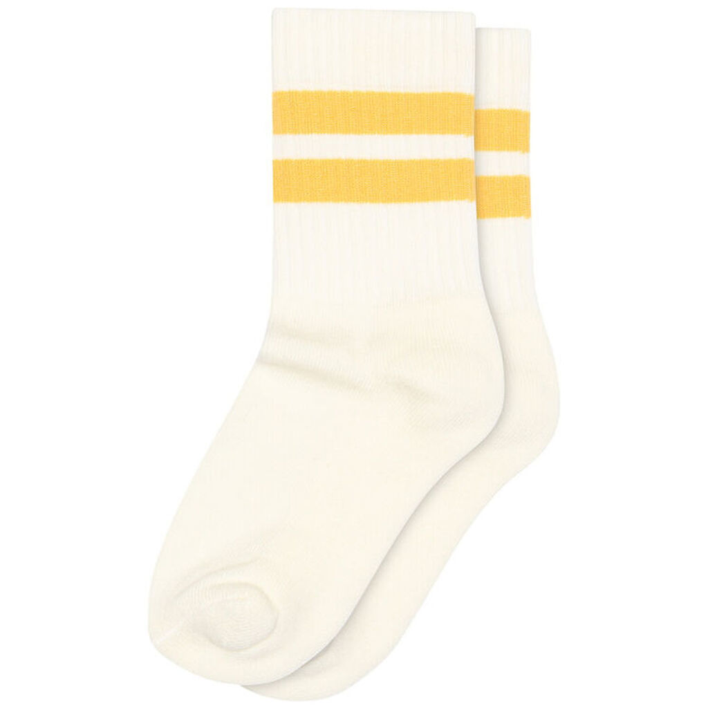 MP Strømper - Andy - Misted Yellow m. Striber