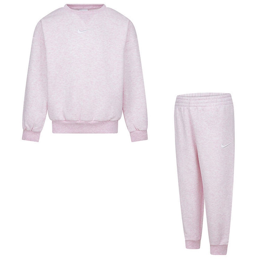Nike Sweatsæt - Sweatshirt/Sweatpants - Pink Foam Heather