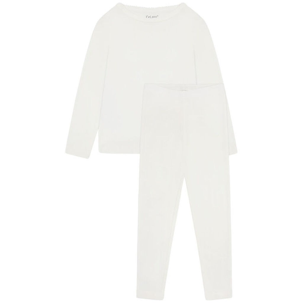 CeLaVi Nattøj - 2-delt - Marshmallow White