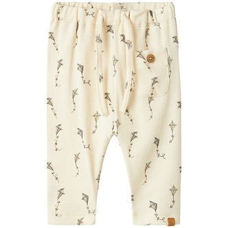 Lil' Atelier Bukser - Rib - NbmGavo - Turtledove/KITES