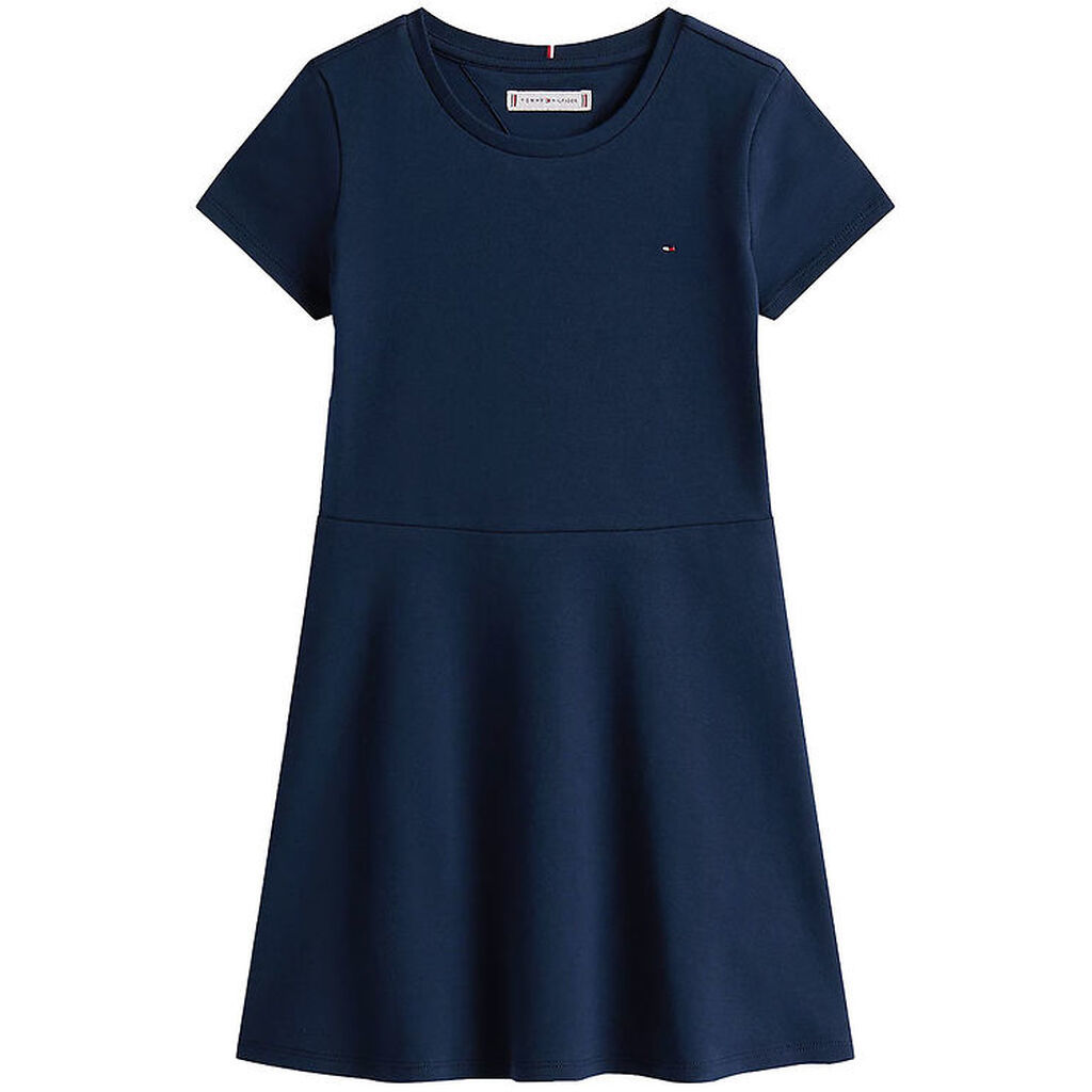 Tommy Hilfiger Kjole - Essential Skater - Dark Night Navy