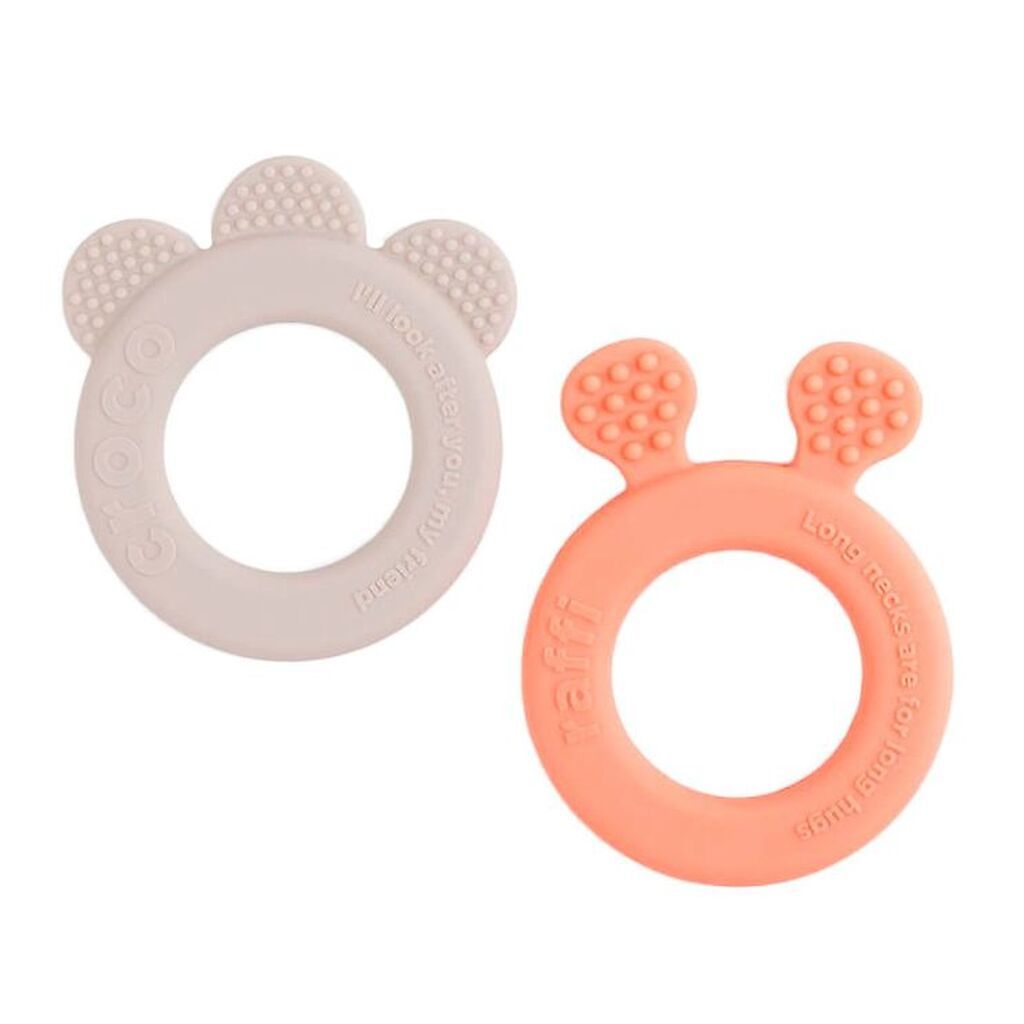 Done by Deer Bidering - 2-pak - Deer Friends - Sand/Coral