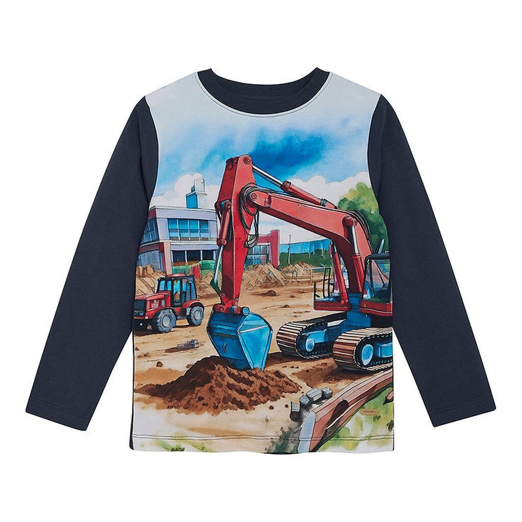 Minymo Bluse - Blue Nights m. Print