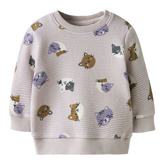 Name It Sweatshirt - Vaflet - NbfTammie - Lilac Marble m. Print