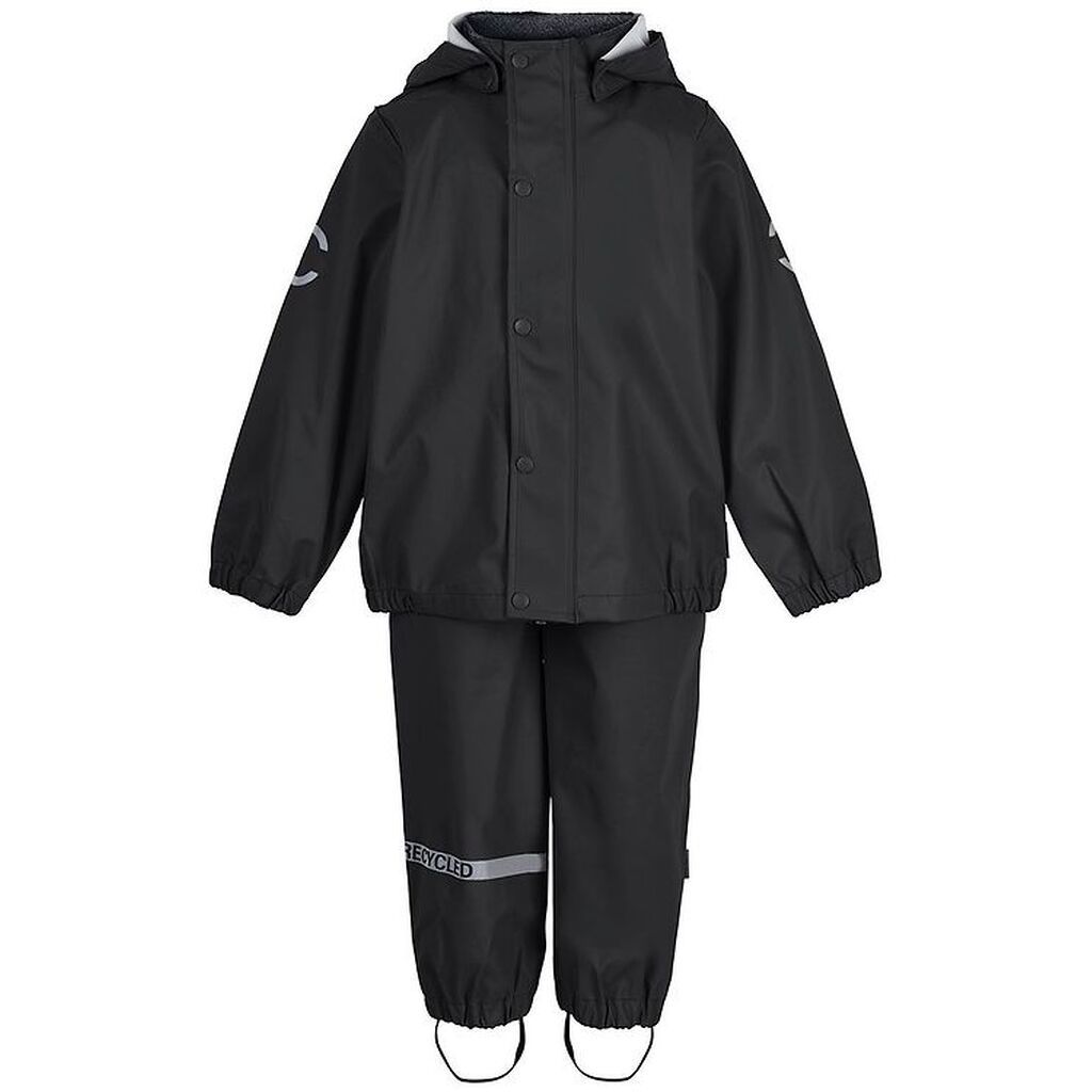 Mikk-Line Regntøj m. Seler - PU - Recycled - Black