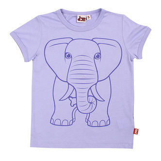 DYR T-shirt - DyrHide - Lila Outline Giraf