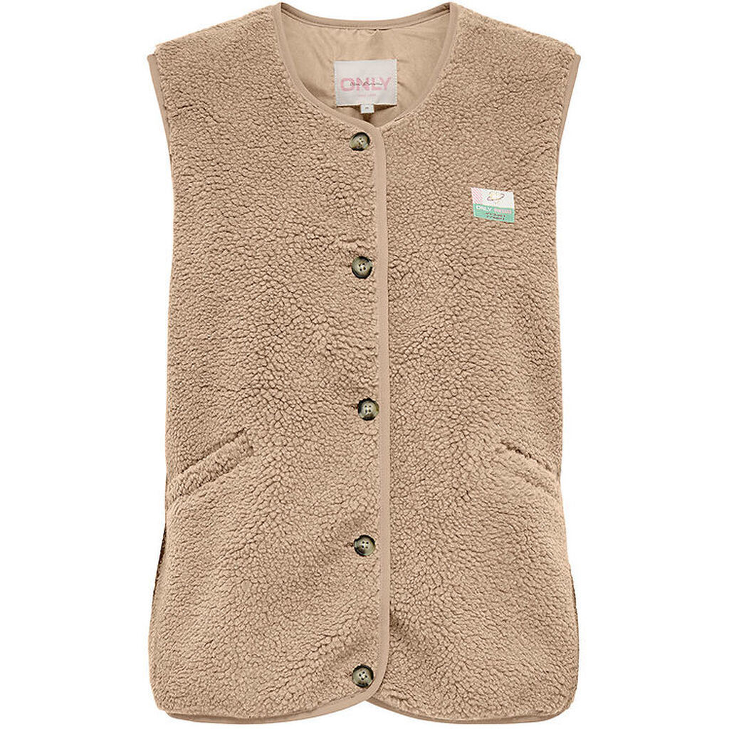 Kids Only Fleecevest - Teddy - KogBaby - Cuban Sand/Vintage Badg