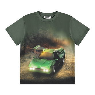 Molo T-shirt - Riley - Green Car