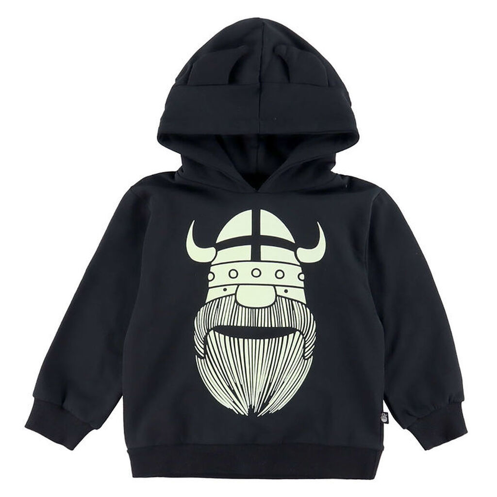 Danafæ Hættetrøje - Danewarrior - Black Erik - Glow In The Dark