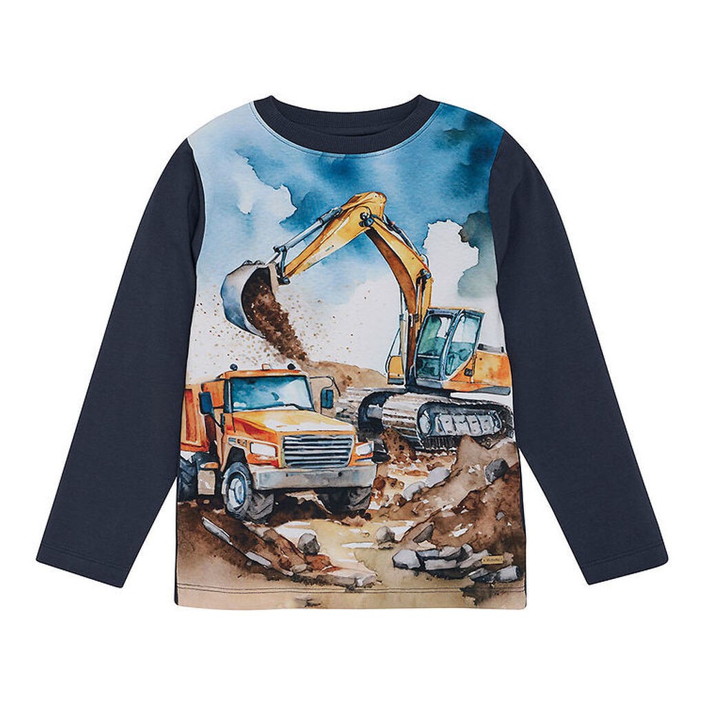 Minymo Bluse - Blue Nights m. Print
