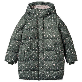 Wheat Dynejakke - Yrsa - Forest Lake Checked Flowers