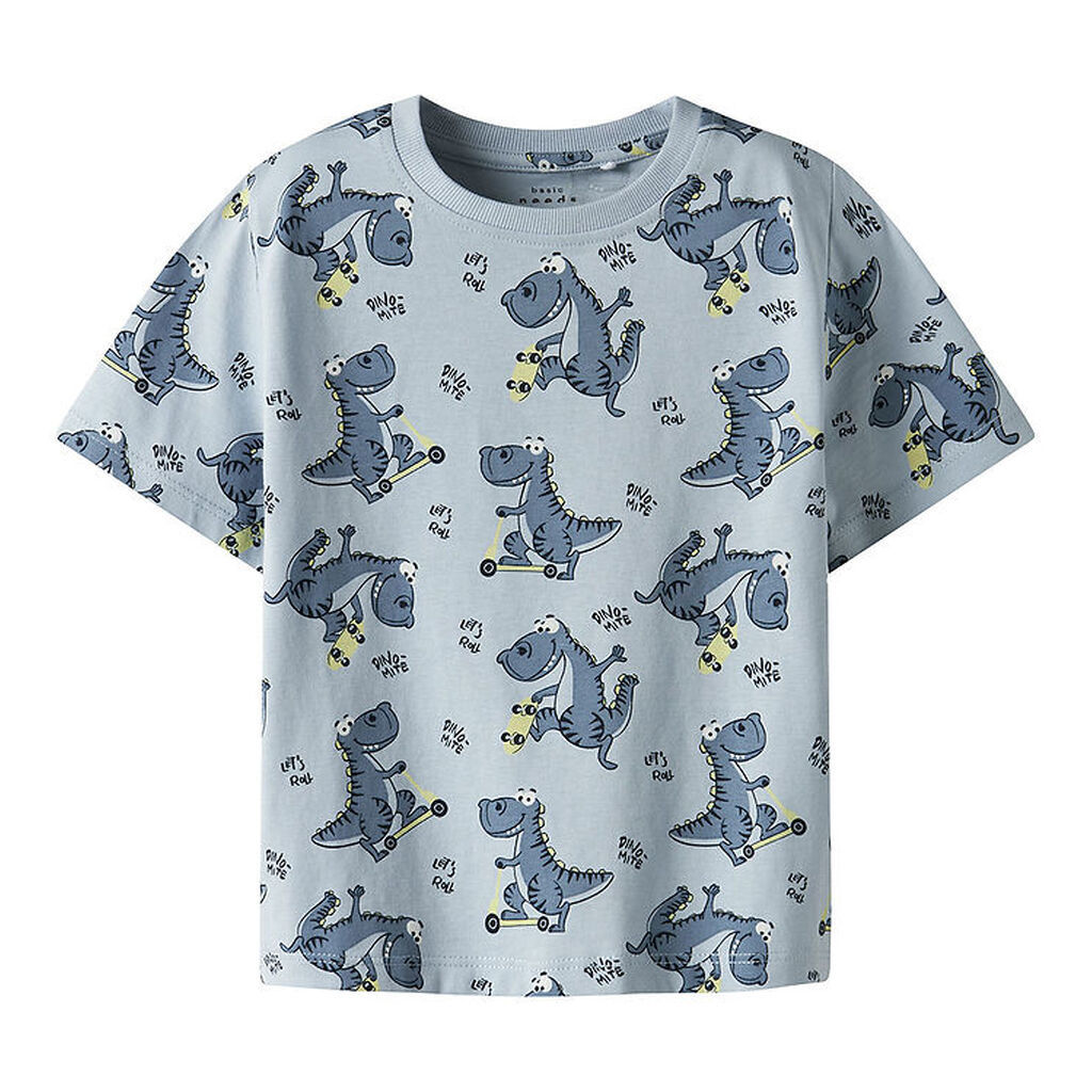 Name It T-shirt - NmmValther - Celestial Blue/Skate Dino