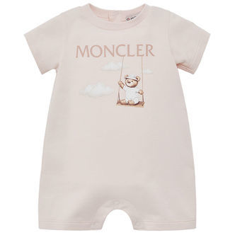 Moncler Sommerdragt - Rosa m. Print
