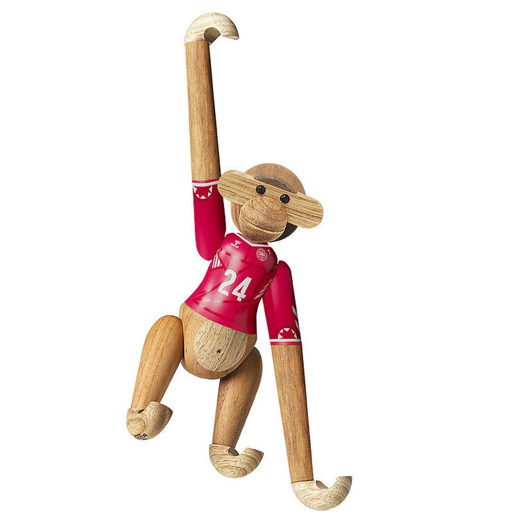 Kay Bojesen Træfigur - Abe - DBU Kvinde 2024 - Mini - Teak/Limba