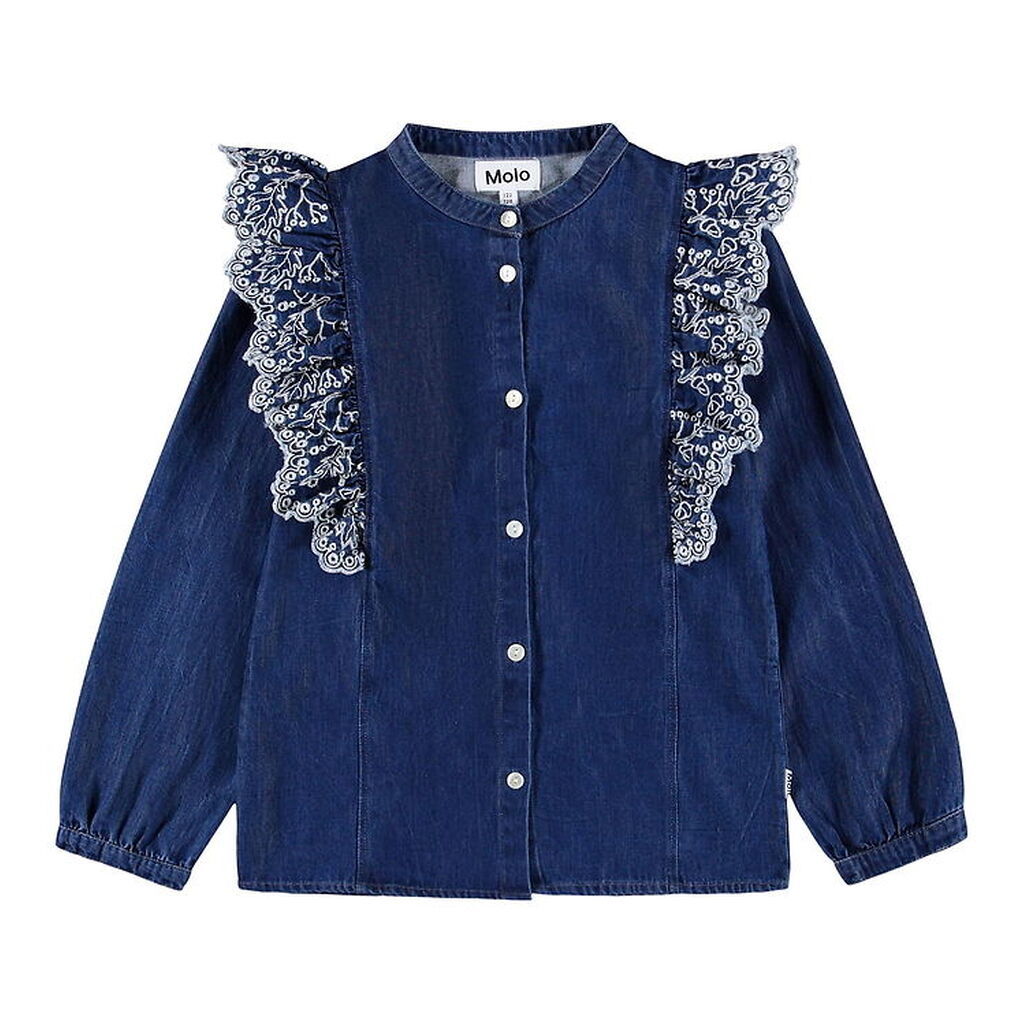Molo Skjorte - Denim - Raphaella - Oak Embroidery