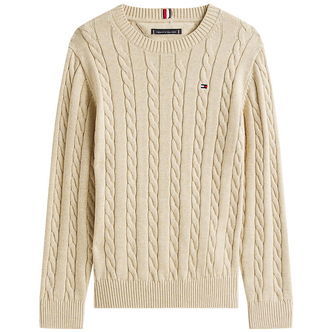 Tommy Hilfiger Bluse - Strik - Malted Milk Heather